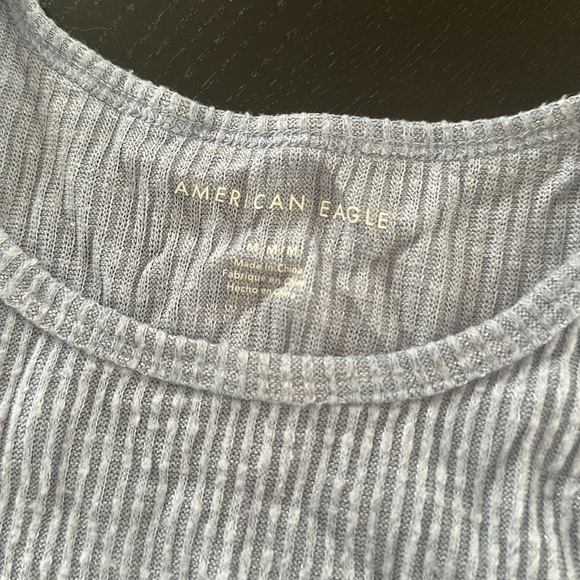 Two American Eagle, lettuce, edge, T-shirts women’s size medium. Very soft. - Picture 3 of 7